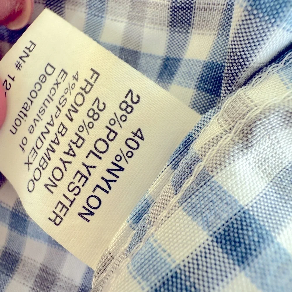 johnnie-O Navy and White Plaid Button Down Shirt